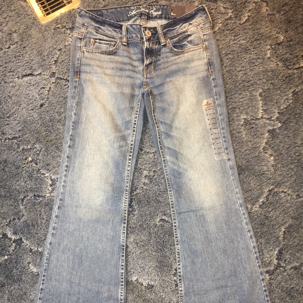 Ae hipster flare jeans